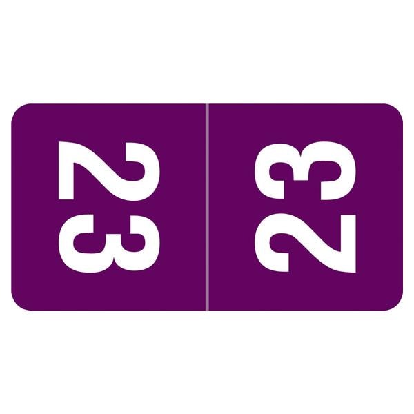 Smead 2023 Top Tab Label Purple 250/Pk product image