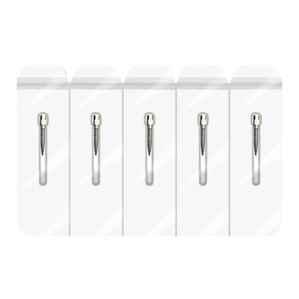 Surtex Sterile Post Titanium 5 1.65 mm Parallel Sided & Tapered End Black 5/Pk