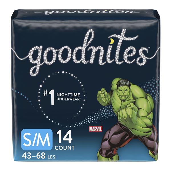 Goodnites Underpants Heavy/Overnight Boy Small/Medium 38-65lb 56/Ca
