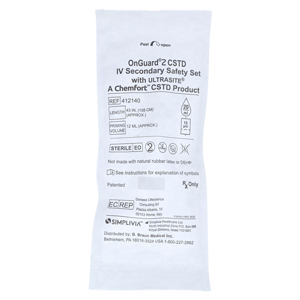 Administration Set Secondary Set 43" 50/Ca