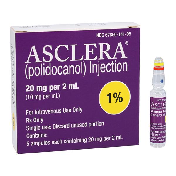 Asclera Injection 1% 10mg/mL Ampule 2mL 5/Package