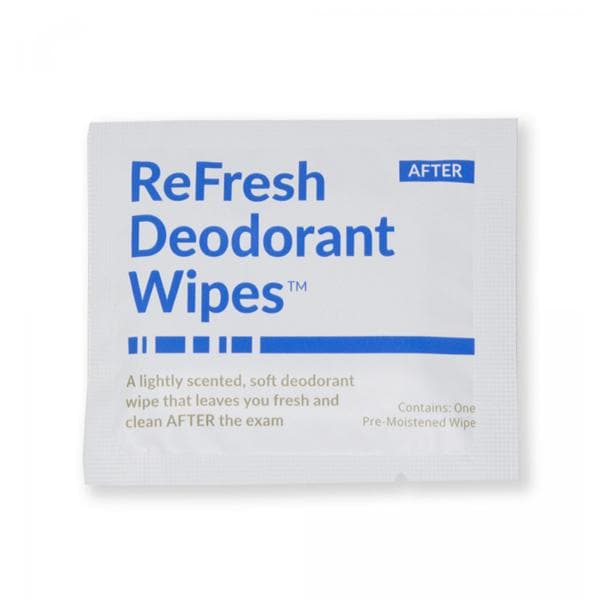 ReFresh Mammography Deodorant Patient Wipes Lightly Scented Disposable 500/Ca