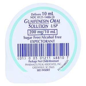 Guaifenesin Liquid 200mg/10mL Raspberry Unit Dose 100/Case