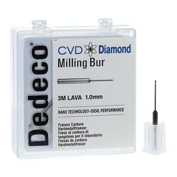 CVD Diamond Milling Bur 1.0mm Ea - CVD Diamond Milling Bur 1.0mm Ea - Image 1