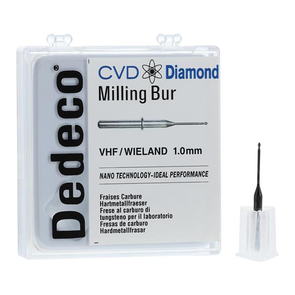 CVD Diamond Milling Bur 1.0mm Ea - CVD Diamond Milling Bur 1.0mm Ea - Image 1