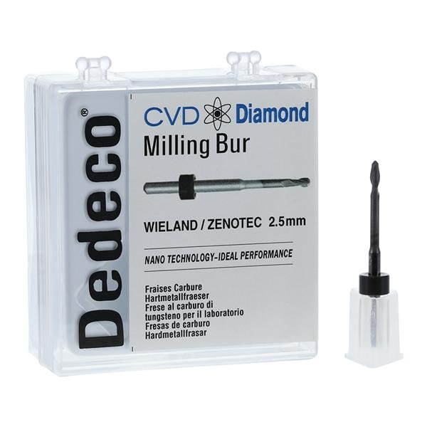 CVD Diamond Milling Bur 2.5mm Ea