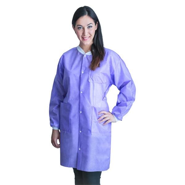 FitMe PPE Lab Coat Not Rated SMS Small Lavender 10/Bg