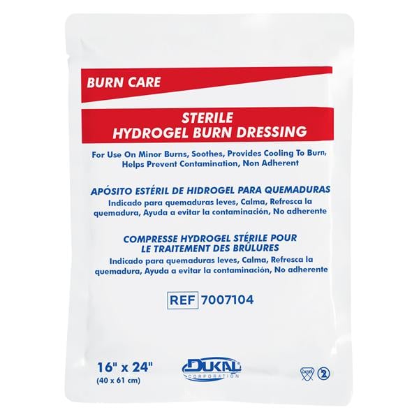 Hydrogel Burn Dressing 24x16" Sterile 10/Ca