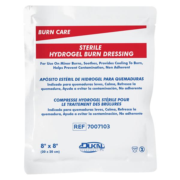 Hydrogel Burn Dressing 8x8" Sterile 50/Ca