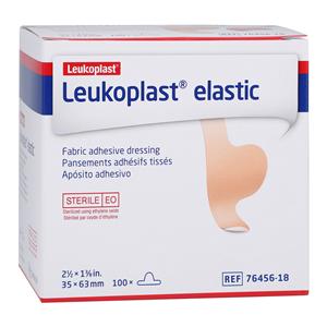 Leukoplast Adhesive Bandage Elastic/Fabric 1.5x2.5" Tan Sterile 100/Bx, 12 BX/CA
