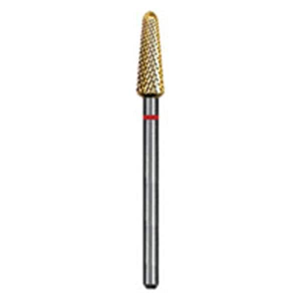 Laboratory Carbide Bur, HP, Universal Cutters, Fine Cross Cut, Red, Round End Taper,  # U079EF, 1/Pk, 8319 product image