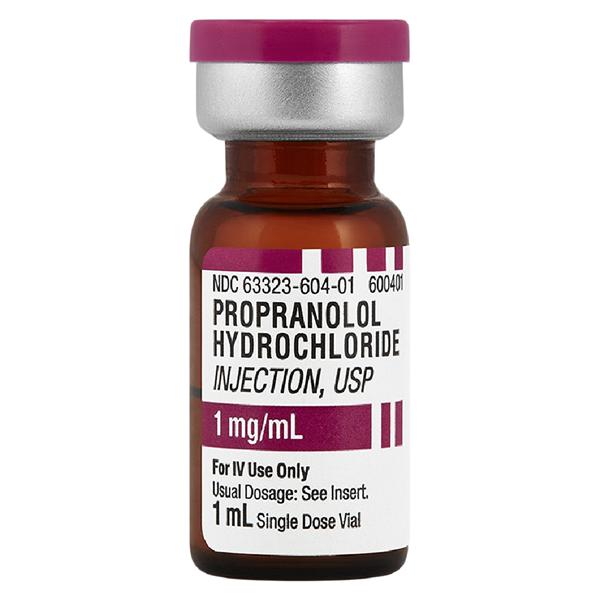 Propranolol HCl Injection 1mg/mL SDV 1mL 10/Package