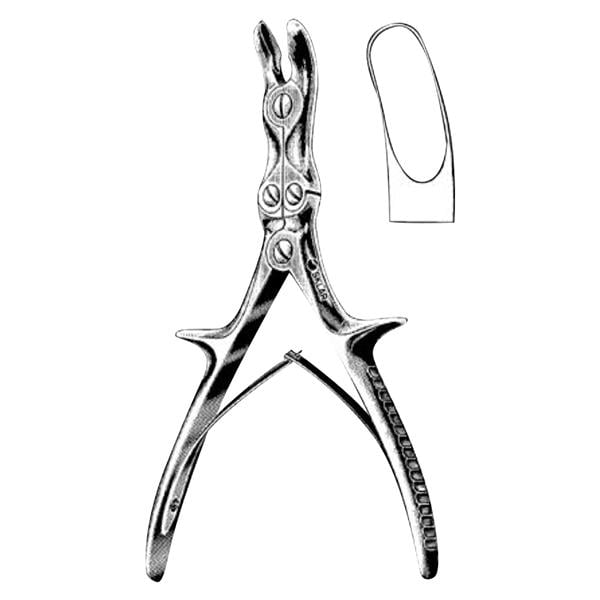 Rongeur Orthopedic Stille-Luer 8-1/2" Curved Reusable EA