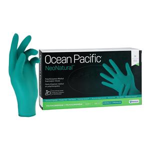 Ocean Pacific NeoNatural Polychloroprene Exam Gloves M Emerald Green NS 100/Bx