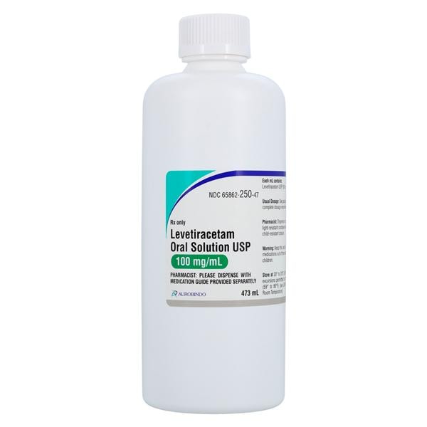Levetiracetam Oral Solution 100mg/mL Bottle 473mL Each
