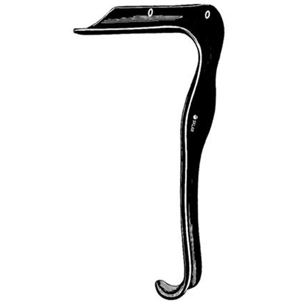 Sklar Black Laser Jackson Vaginal Retractor SS/Plmr Ct NS Rsbl Ea