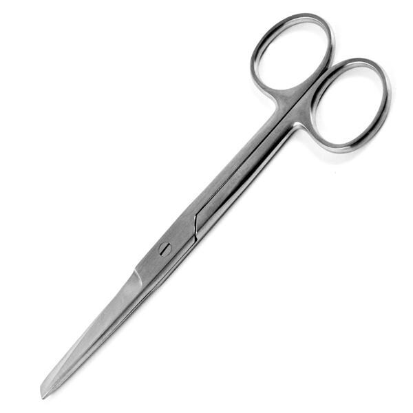Operating Scissors Straight 5-1/2" Stainless Steel Non-Sterile Disposable 12/Bx