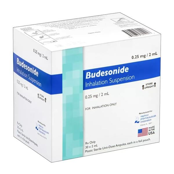 Budesonide Inhalation Suspension 0.25mg Ampule 2mL 30/Package