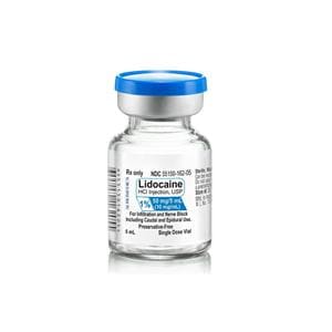Lidocaine HCl Injection 1% Preservative Free SDV 5mL 10/Package