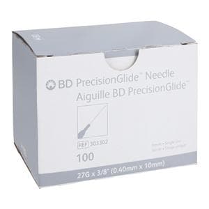 BD Needle Needle 27gx3/8" Conventional 100/Bx, 10 BX/CA