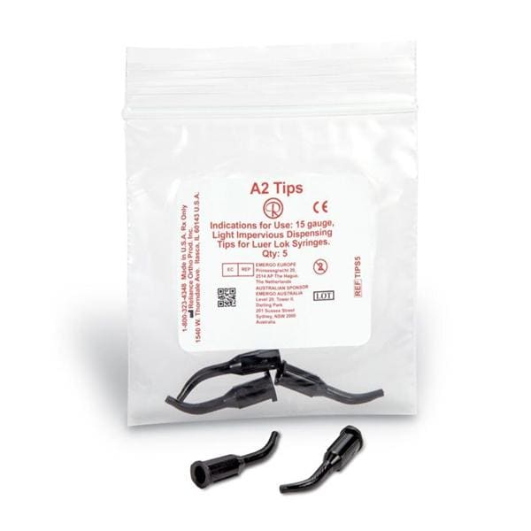 Reliance Tips Orthodontic Bracket Adhesive Cure Tips Black 50/Pk