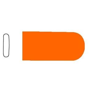 Instrument Tip Protector Orange 25x9.5x1.5mm Polyethylene NS Disp 100/Pk