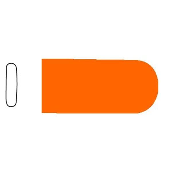 Instrument Tip Protector Orange 25x9.5x1.5mm Polyethylene NS Disp 100/Pk