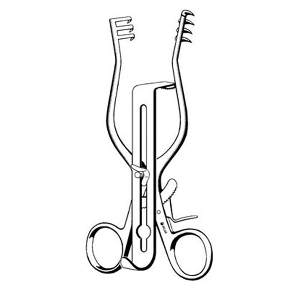 Henly Vascular Retractor 6-1/2" Stainless Steel Non-Sterile Reusable Ea