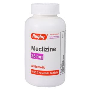 Meclizine Chewable Tablets 25mg 1000/Bt