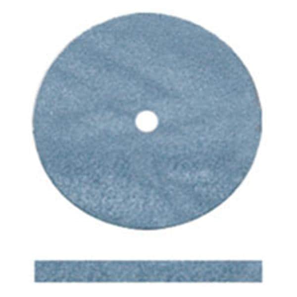 Classic Wheel Polishers, Rubber, Unmounted, Square-Edge, 5/8" x 1/16", Hi-Glaze, Blue, 100/Pk thumbnail 2