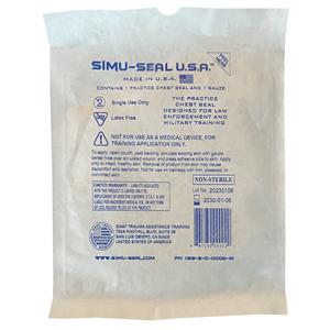 Simu-Seal Sucking Chest Chest Seal Trainer 1/Pk