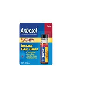 Anbesol Liquid 20% Maximum Strength Each