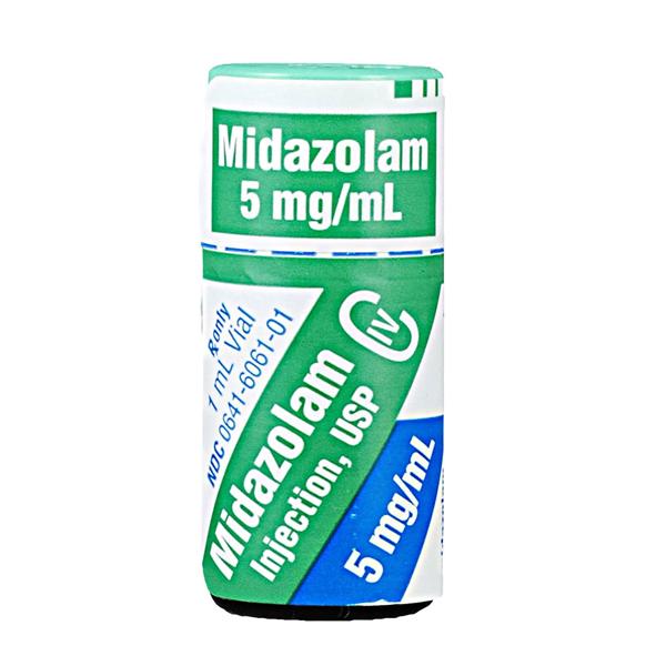 Midazolam Injection 5mg/mL MDV 1mL 25/Package