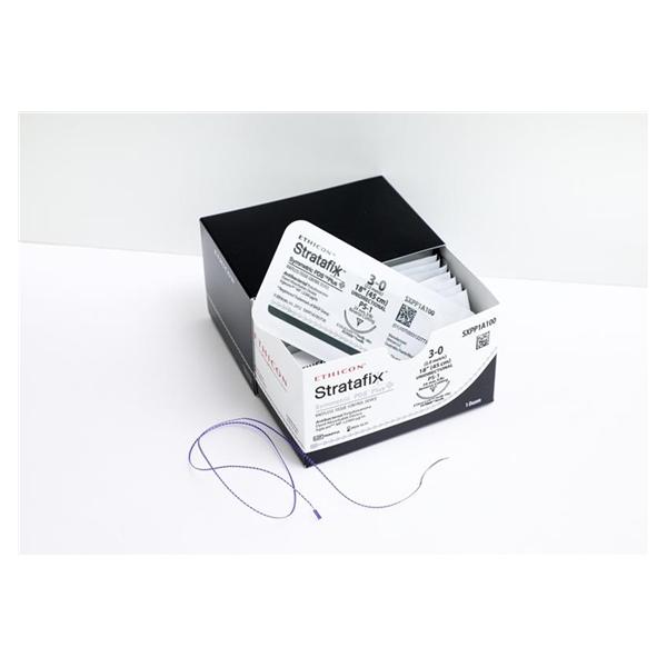 Stratafix Symmetric PDS Plus Suture 0 24" Stainless Steel CT-1 Violet 12/Bx