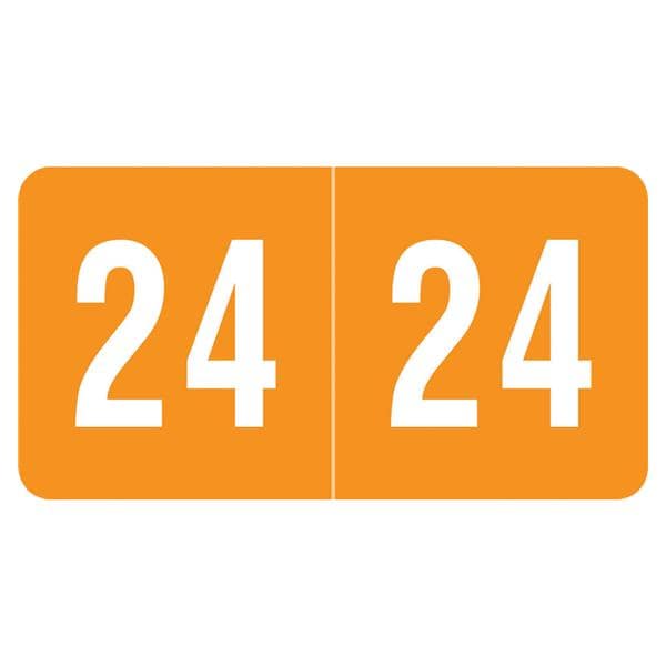 Smead 2024 End Tab Label Orange 500/Rl product image