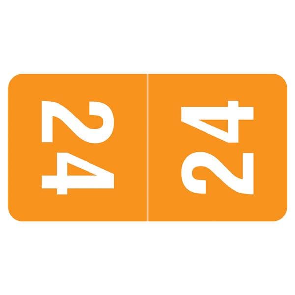 Smead 2024 Top Tab Label Orange 500/Rl