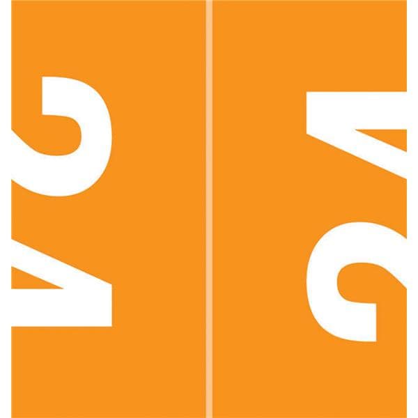 Smead 2024 Top Tab Label Orange 250/Pk