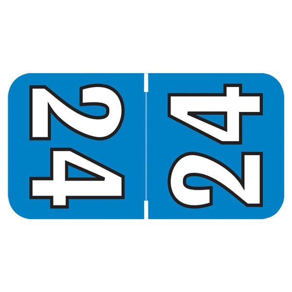 Jewel Tone 2024 Tab Top Label Blue 500/Rl