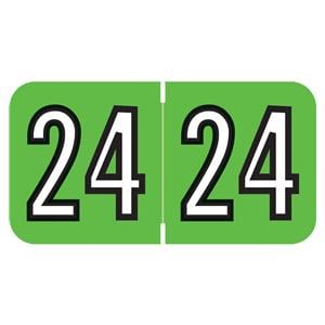 Sycom 2024 End Tab Label Green 500/Rl