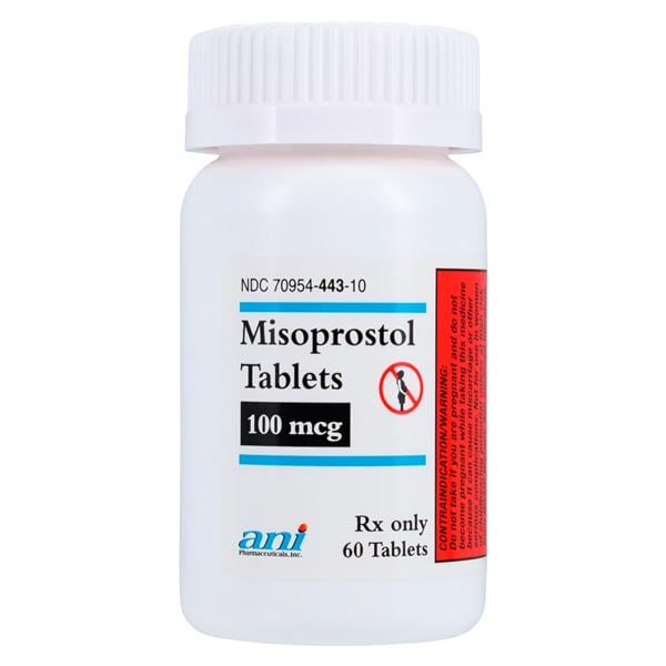 Misoprostol Tablets 100mcg Bottle 60/Bottle Each