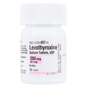Levothyroxine Sodium Tablets 200mcg Bottle 90/Bottle Each