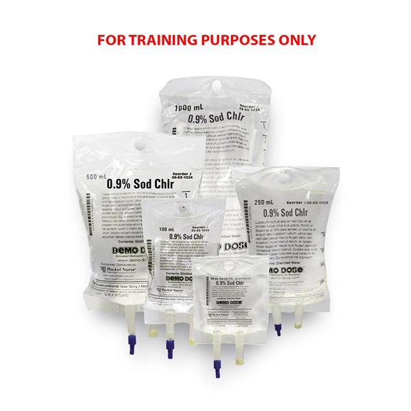 Demo Dose Sim IV Fluid .9% NaCl Instruction Use Only Training Aid Ea