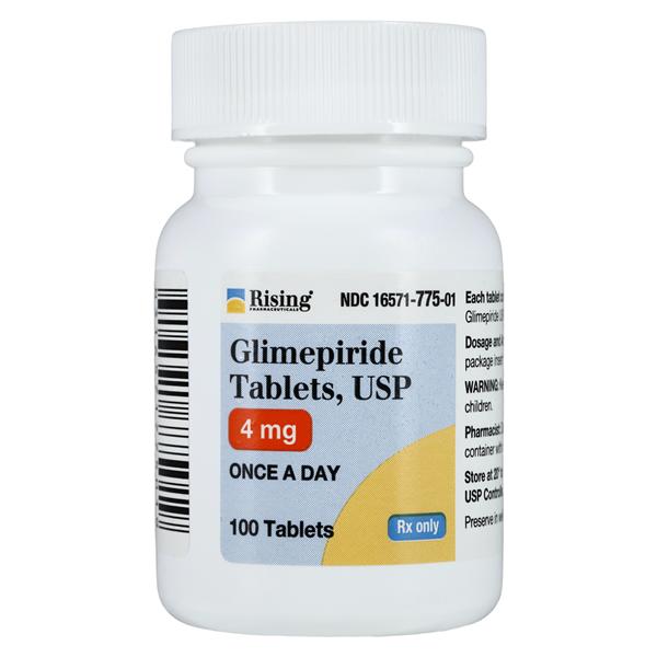 Glimepiride Tablets 4mg Bottle 100/Bottle Each