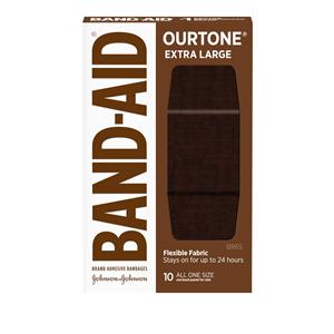 Band-Aid Ourtone Adhesive Bandage Fabric 1.75x4" BR65 Sterile 10/Bx