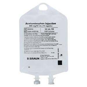 Acetaminophen Injection 10mg/mL Bag 50mL 24/Package