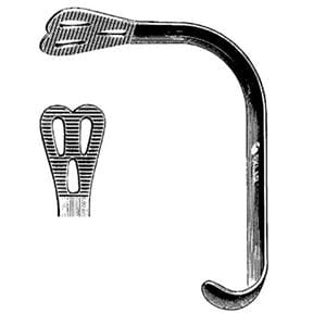 Wieder Retractor Tongue Depressor 5-1/2" Fenestrated Blade Stainless Steel NS Ea