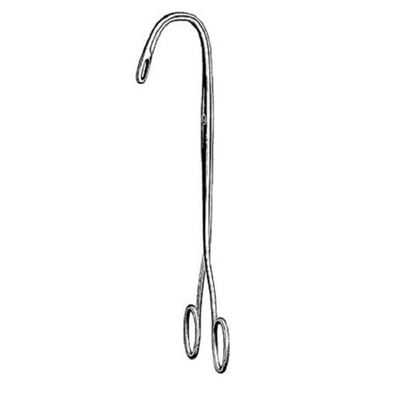 Randall Grasping Forcep Full Curve 7-3/4" Fenestrated Blade Non-Sterile Ea