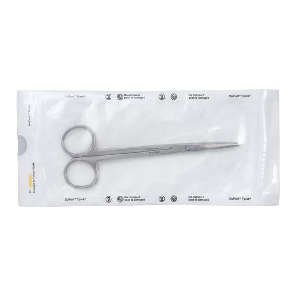 Miltex Metzenbaum Scissors Straight 5-1/2" Stainless Steel Sterile Disp 50/Bx