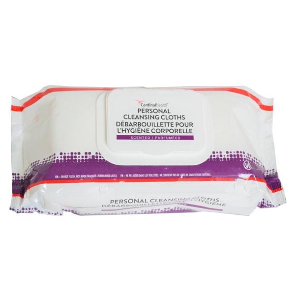 Personal Cleansing Cloth SpunLace Fragrance Free Non-Flushable 9x13" 24/Ca