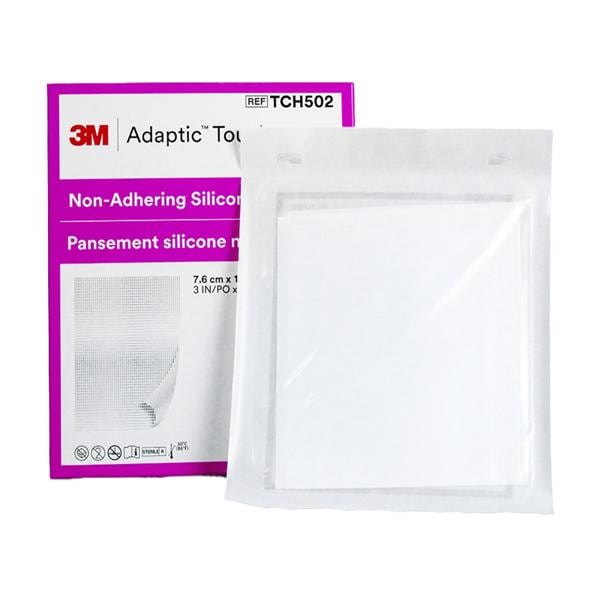 Adaptic Touch Silicone Wound Contact Layer Dressing 3x4-1/4" Sterile NAdh Wht LF, 5 BX/CA
